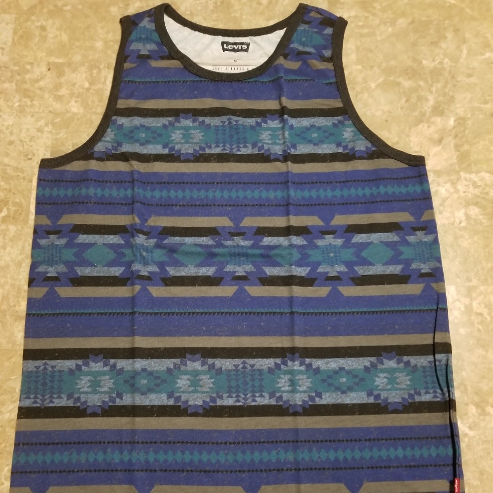 Men's vintage pattern tank top